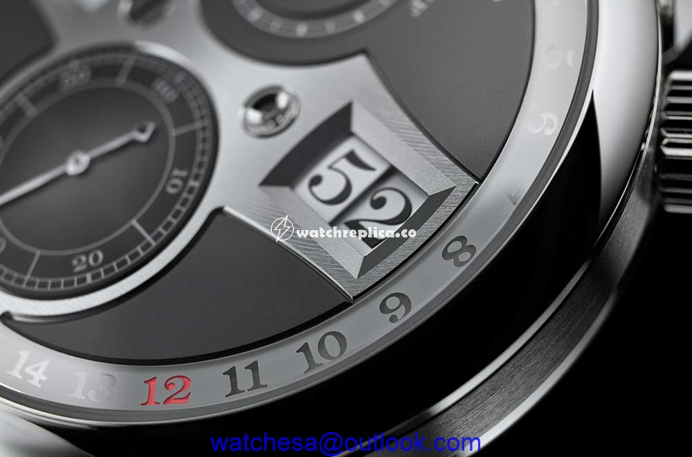 a lange sohne zeitwerk closeup on dial
