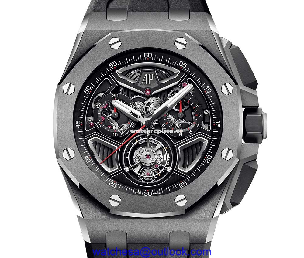 audemars piguet royal oak offshore flying tourbillon closeup