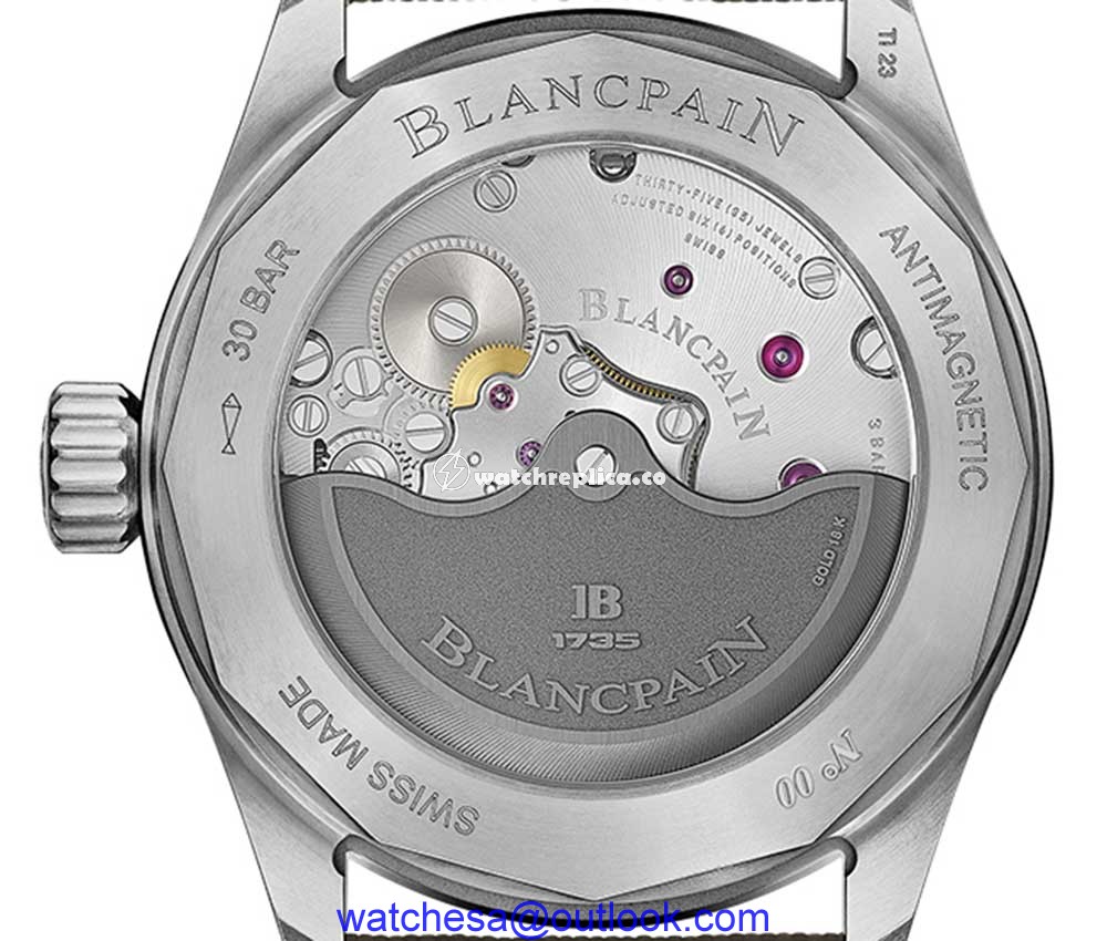 blancpain fifty fathoms bathyscaphe titanium caseback