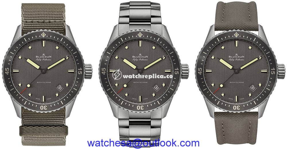 blancpain fifty fathoms bathyscaphe titanium straps