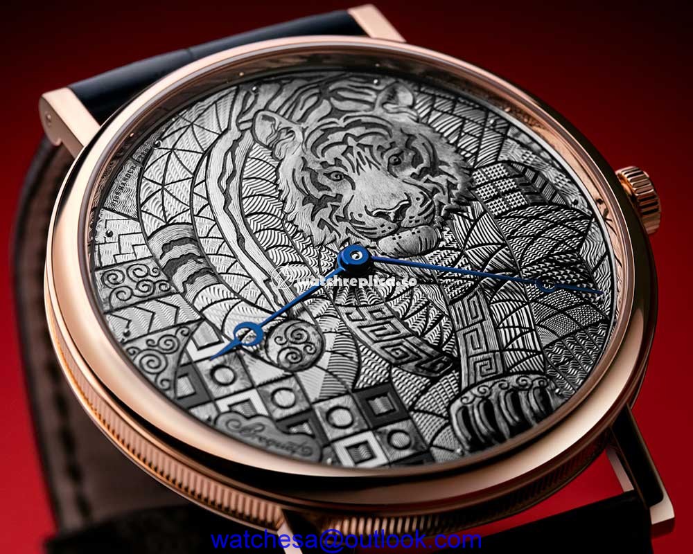 breguet classique 7145 chinese year tiger closeup