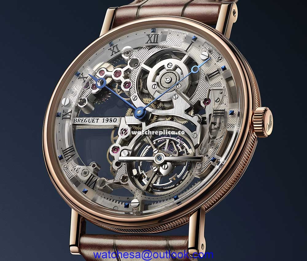 breguet classique tourbillon extra thin skeleton 5395 red gold