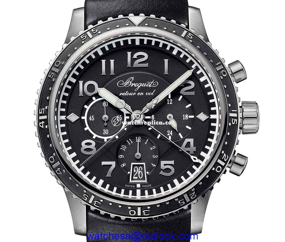 breguet type 21 titane closeup