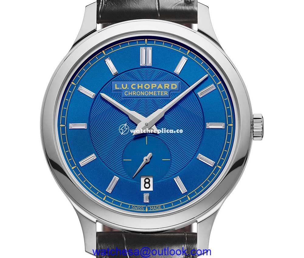 chopard luc xps azur dial closeup