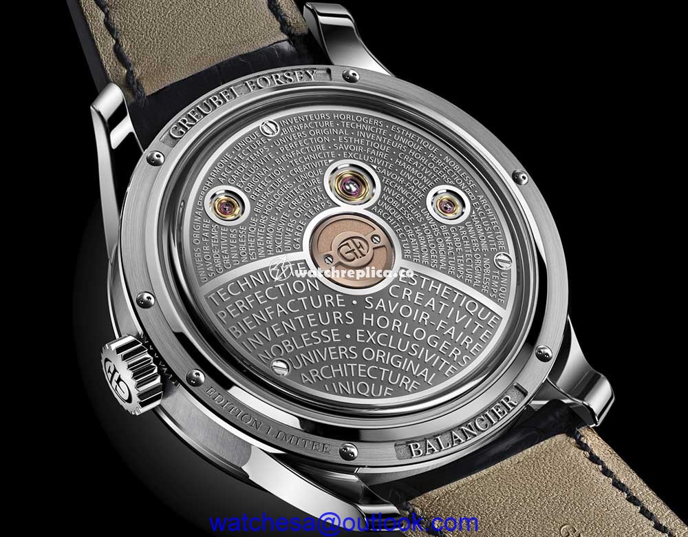 greubel forsey balancier contemporain closeup caseback