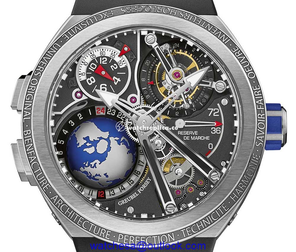 greubel forsey gmt sport closeup