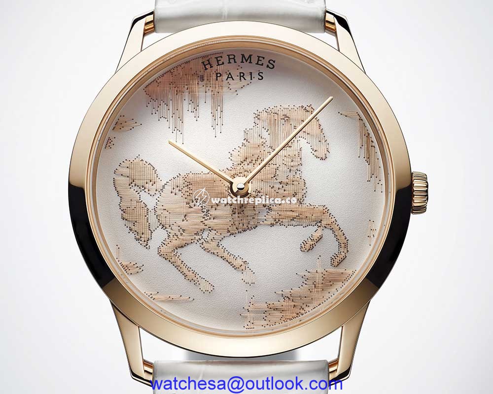hermes slim cheval ikat closeup white