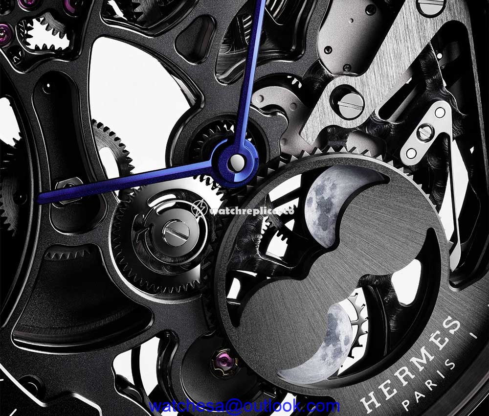 hermes slim squelette lune closeup
