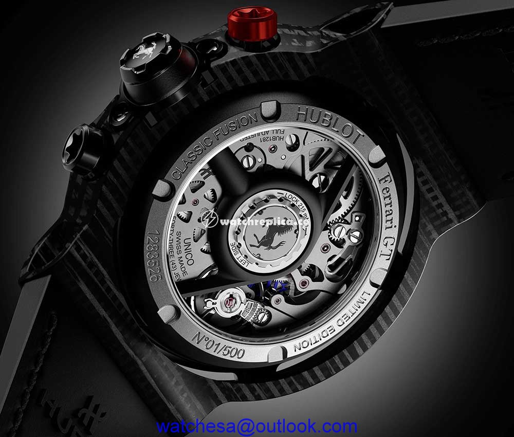 hublot classic fusion ferrari gt 3d carbon caseback