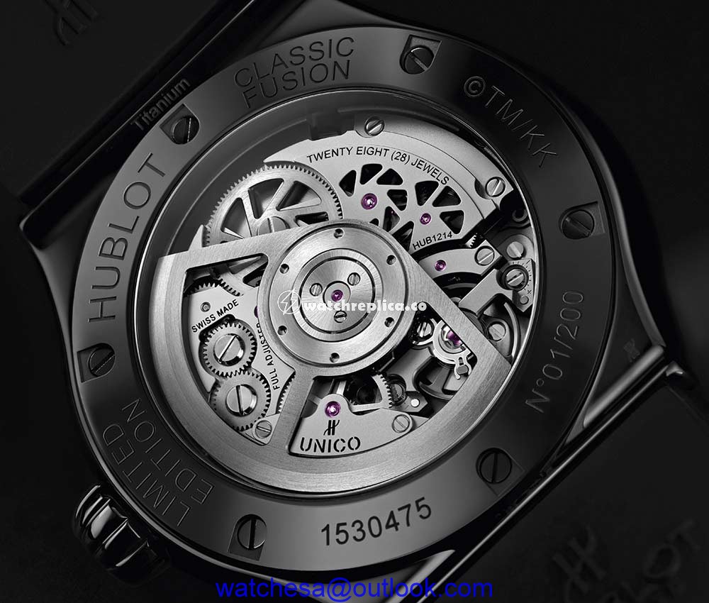 hublot classic fusion takashi murakami all black caseback