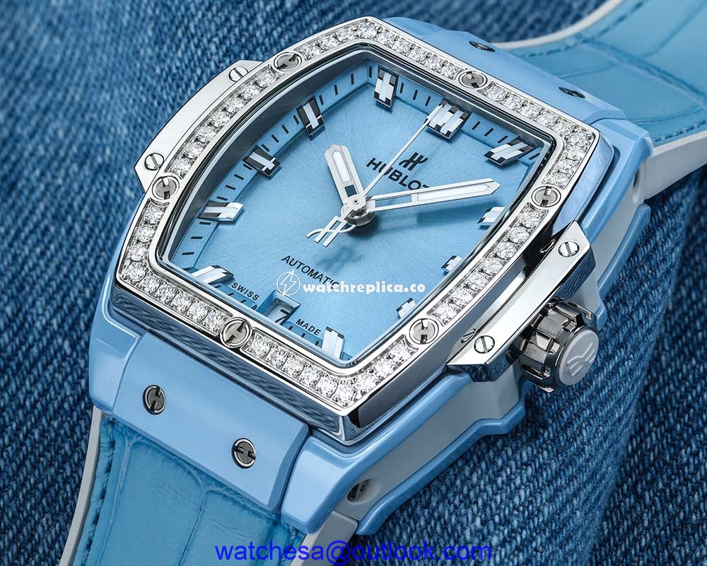 hublot spirit big bang pastel ceramic titanium blue