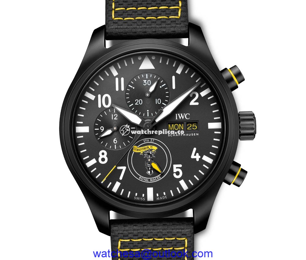 iwc chronograph us navy 2021 closeup