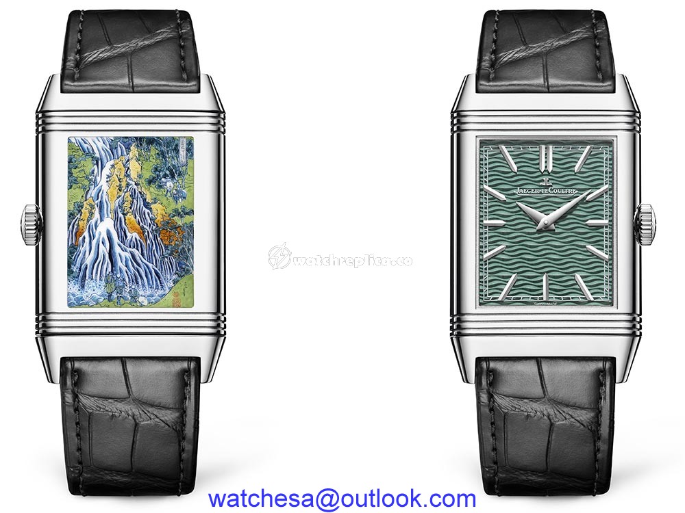 jaeger lecoultre reverso tribute enamel hokusai kirifuri both sides