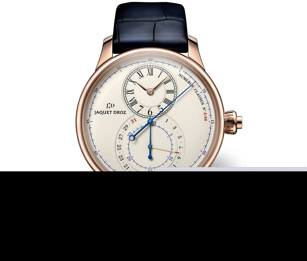 jaquet droz grande seconde chronograph enamel dial
