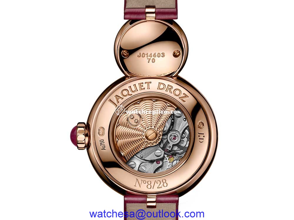 jaquet droz lady petite ruby heart caseback