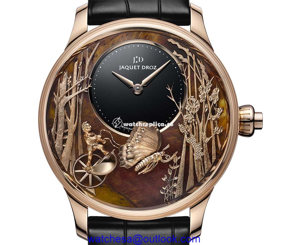 jaquet droz loving butterfly automaton chinchilla closeup