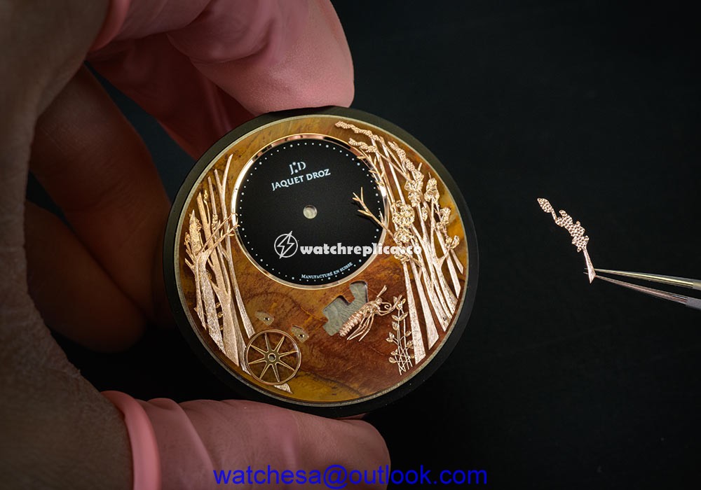 jaquet droz loving butterfly automaton chinchilla handmade
