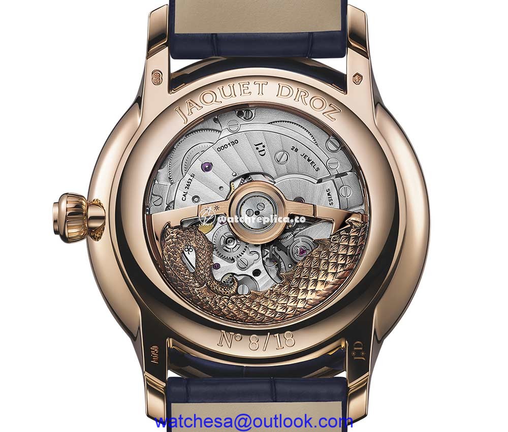 jaquet droz petite heure minute dragon john howe caseback