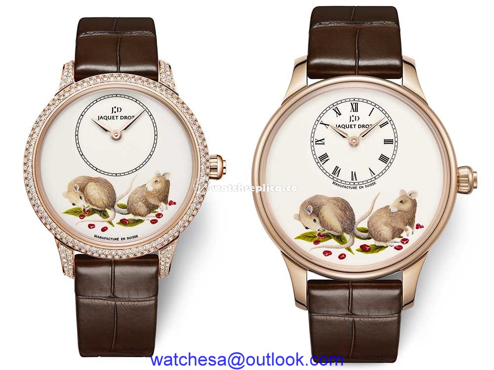 jaquet droz petite heure minute rat white dial