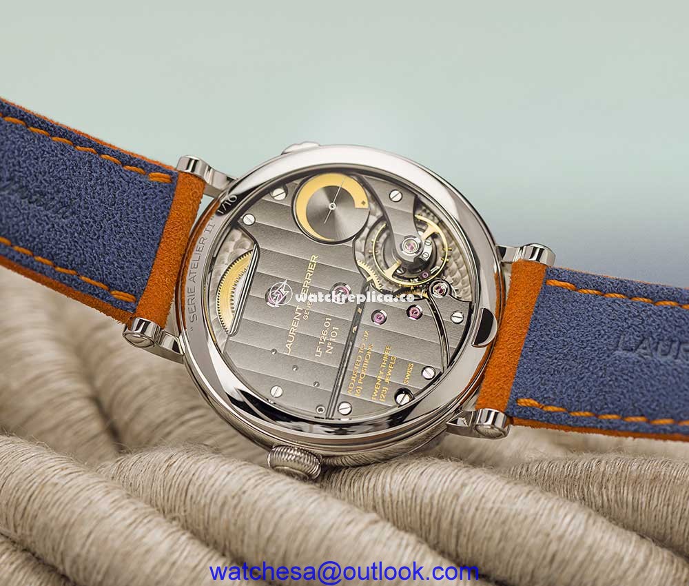 laurent ferrier ecole annual calendar navy caseback