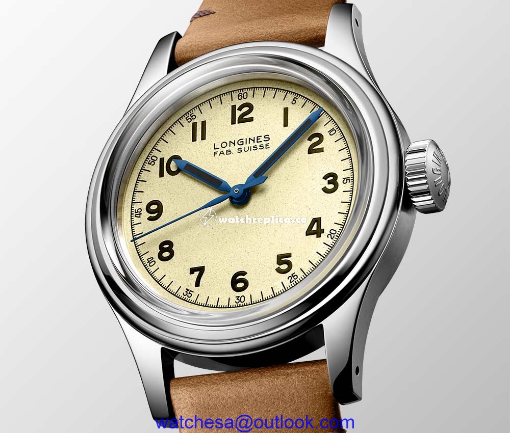 longines heritage military marine nationale closeup