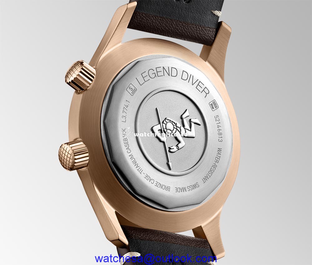 longines legend diver watch caseback