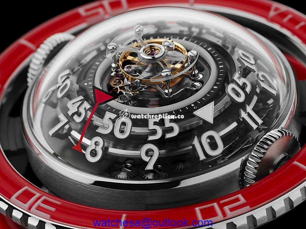 mbf hm7 red tourbillon closeup