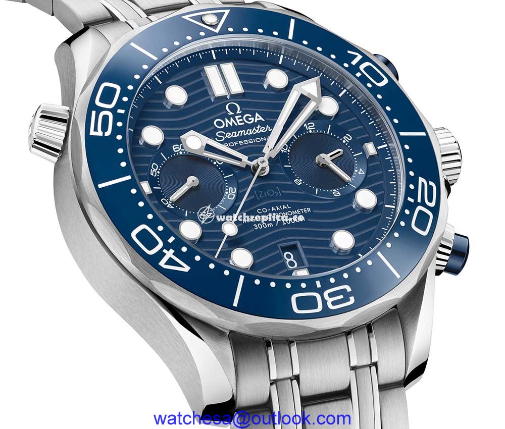 omega seamaster diver 300m chrono blue