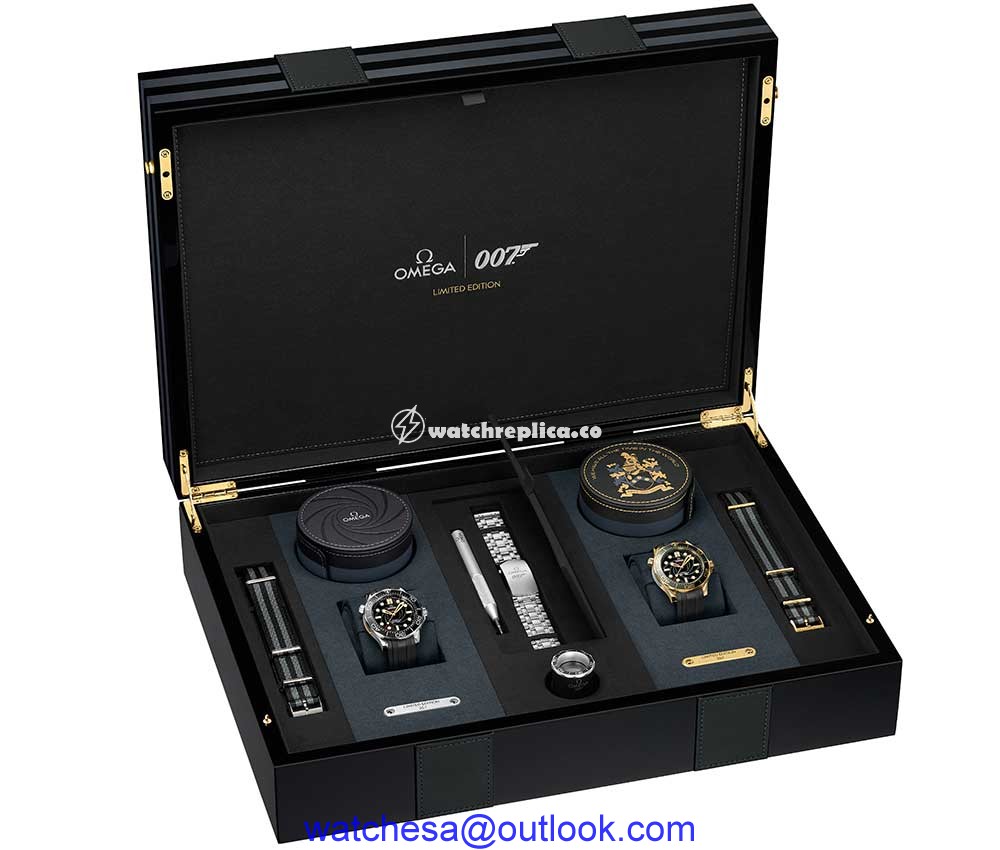 omega seamaster diver 300m james bond limited set box
