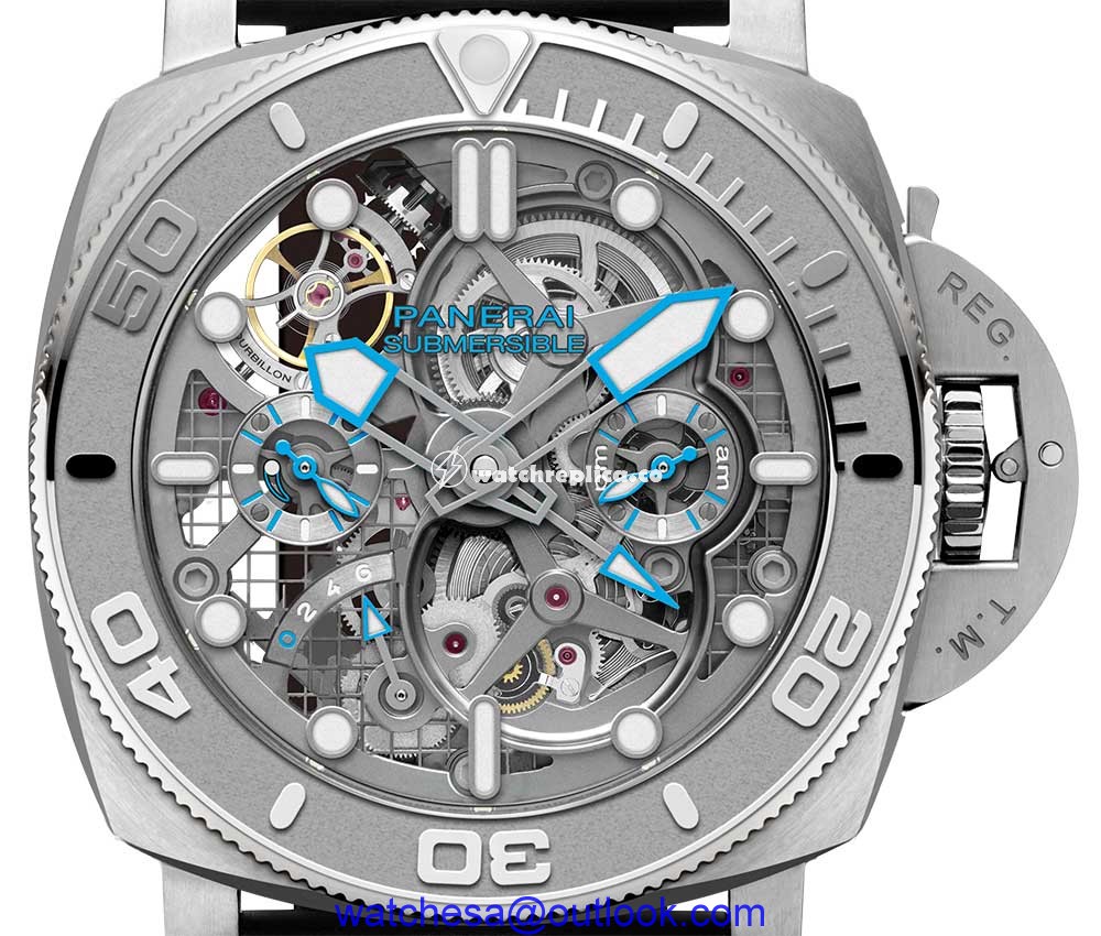 panerai submersible mike horn pam01108 closeup