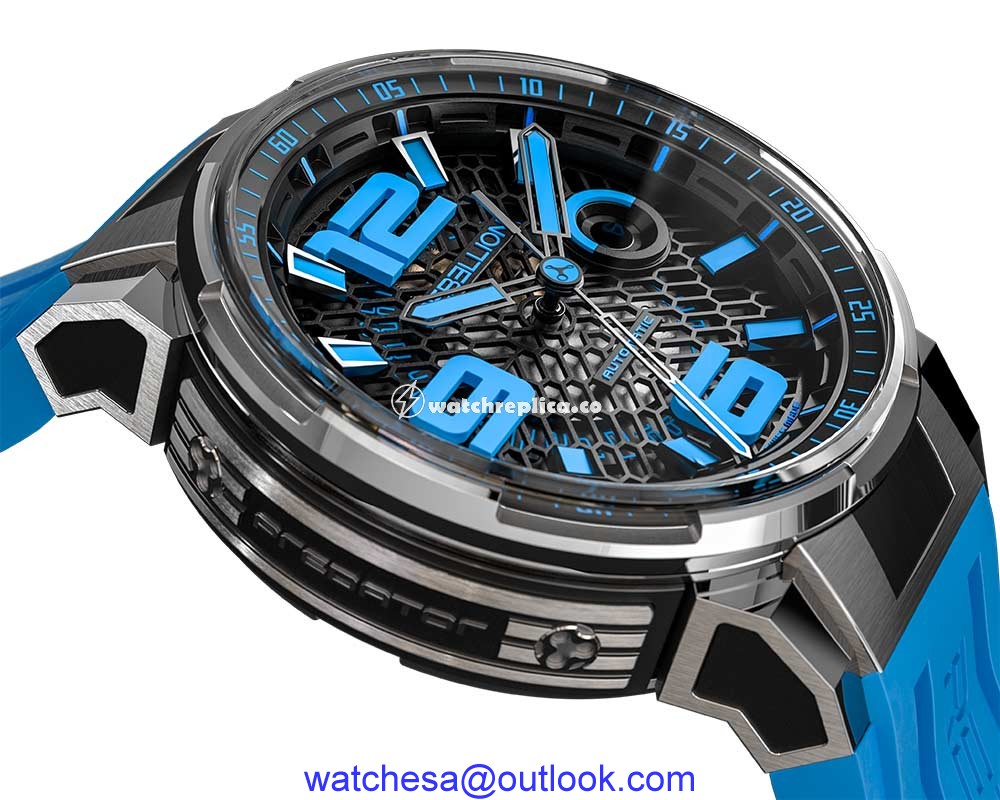 rebellion predator 2.0 2021 blu dial closeup