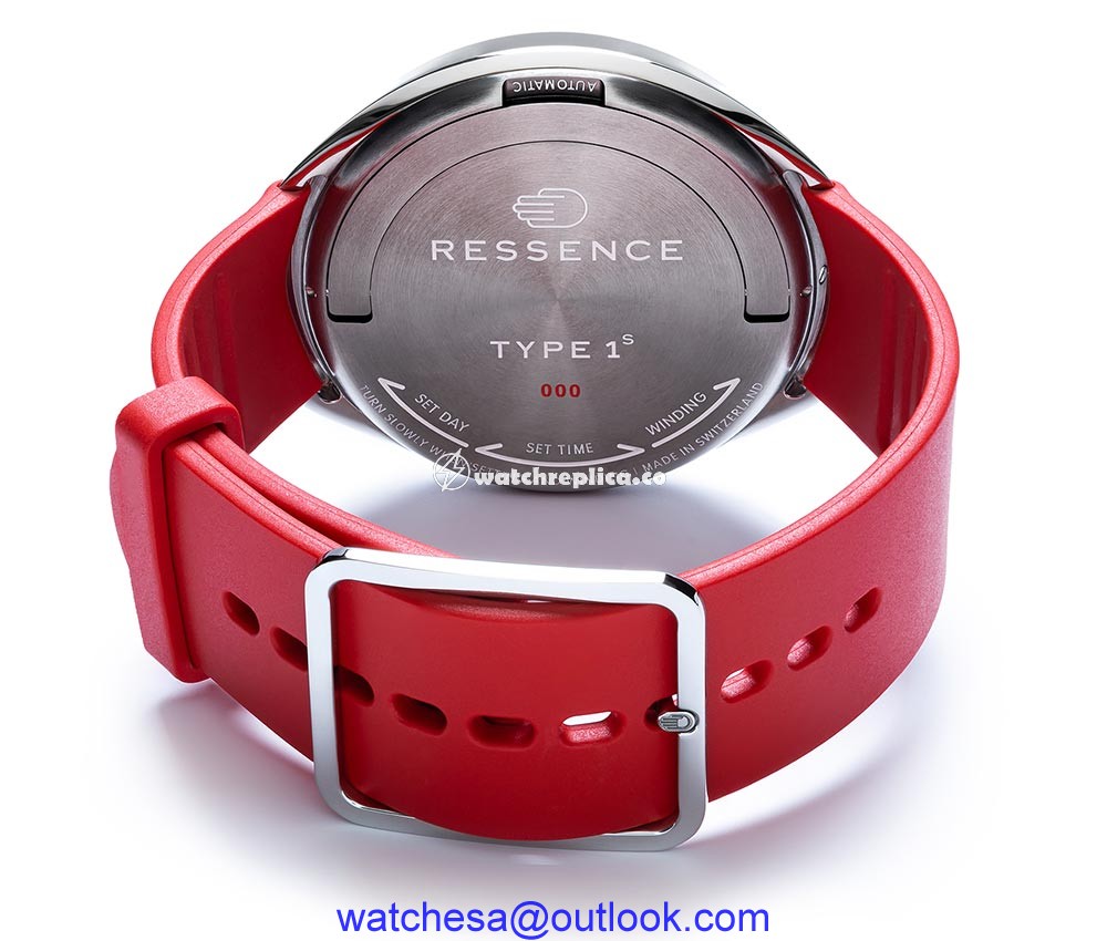 ressence type 1 slim red caseback