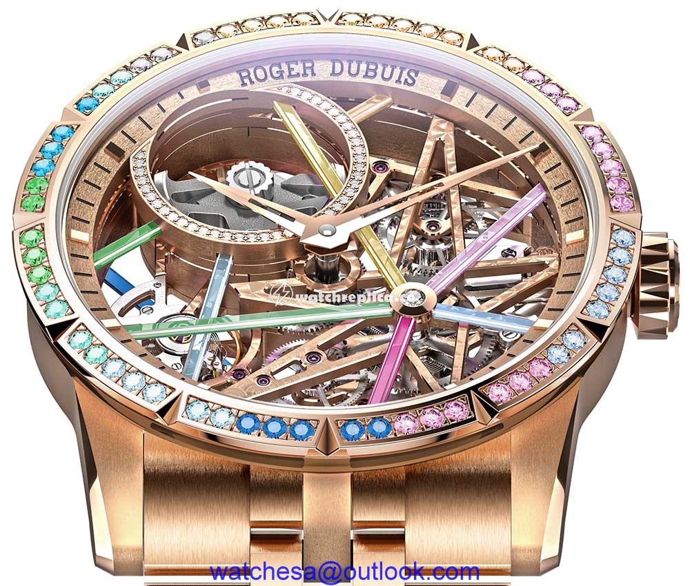 roger dubuis excalibur blacklight closeup diamond