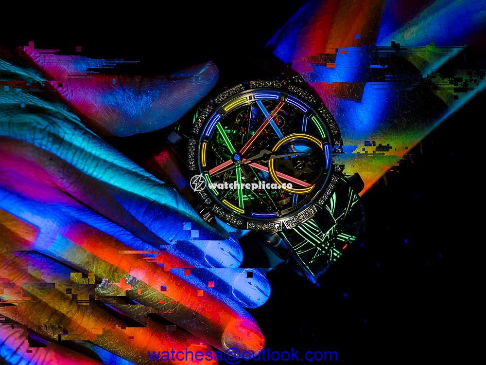 roger dubuis excalibur blacklight painting