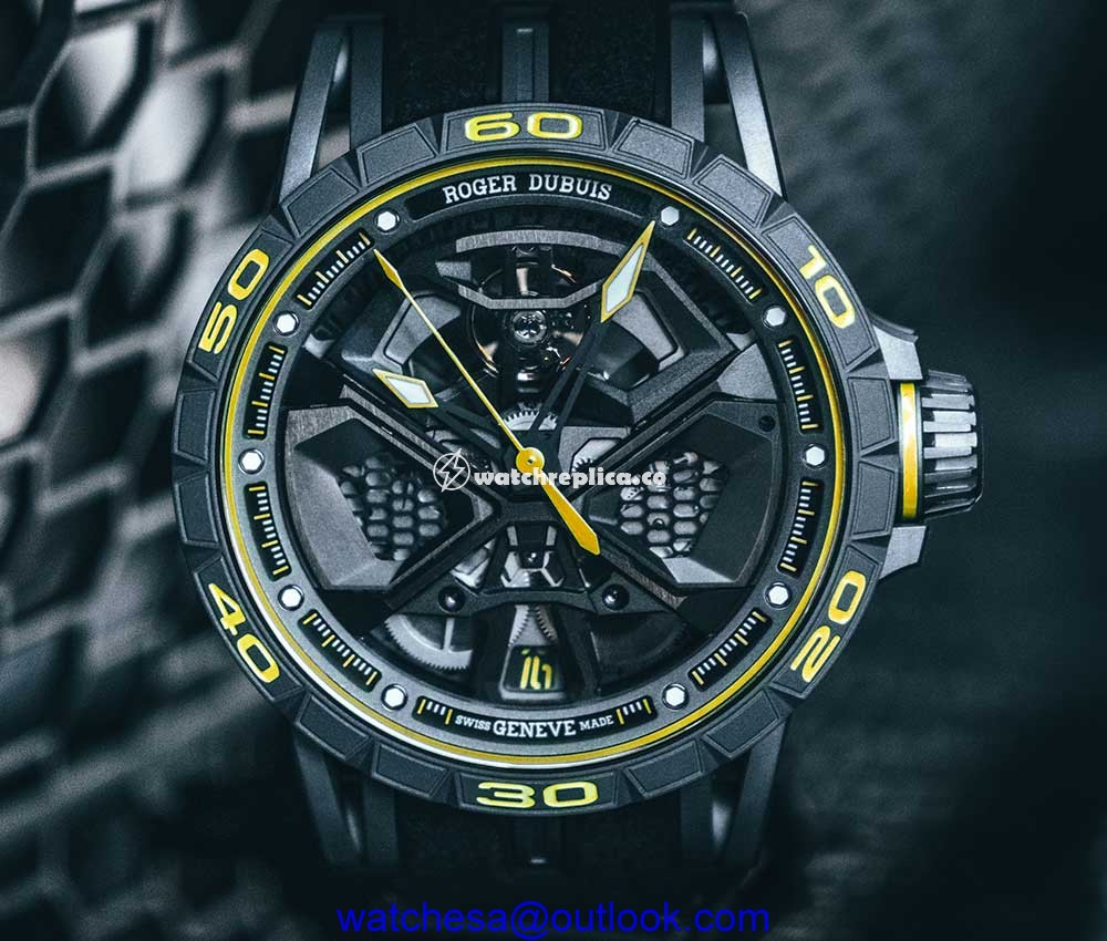 roger dubuis excalibur huracan performante closeup