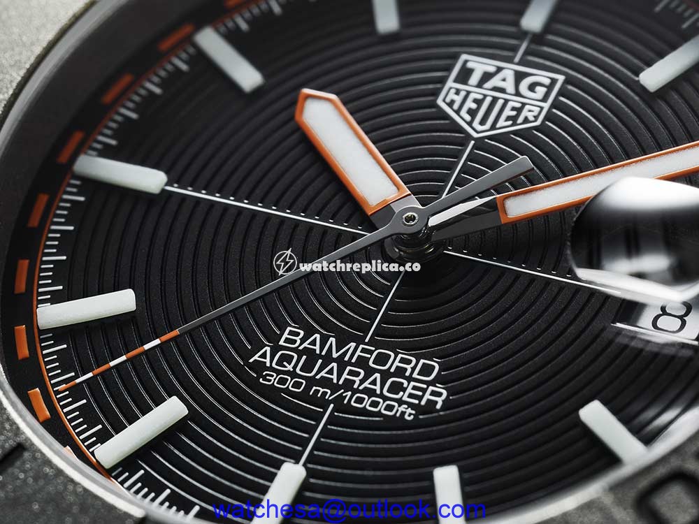 tag heuer aquaracer bamford closeup
