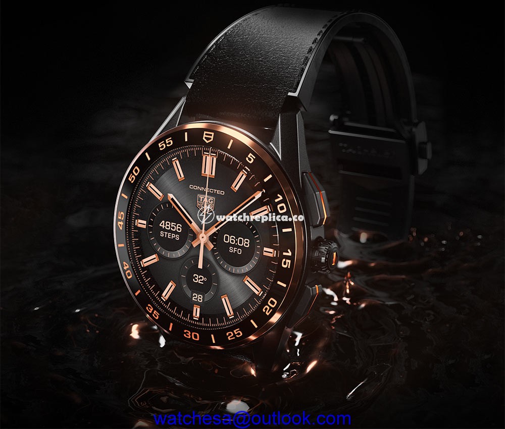 tag heuer connected bright black edition side