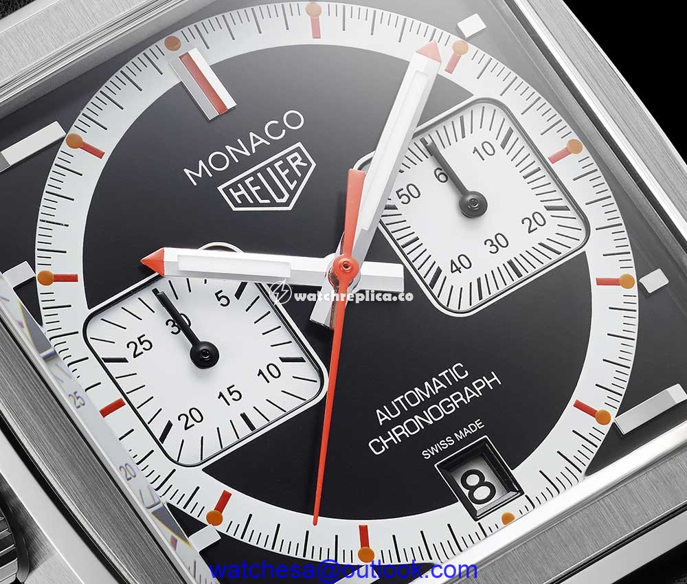 tag heuer monaco anniversary 2000 closeup