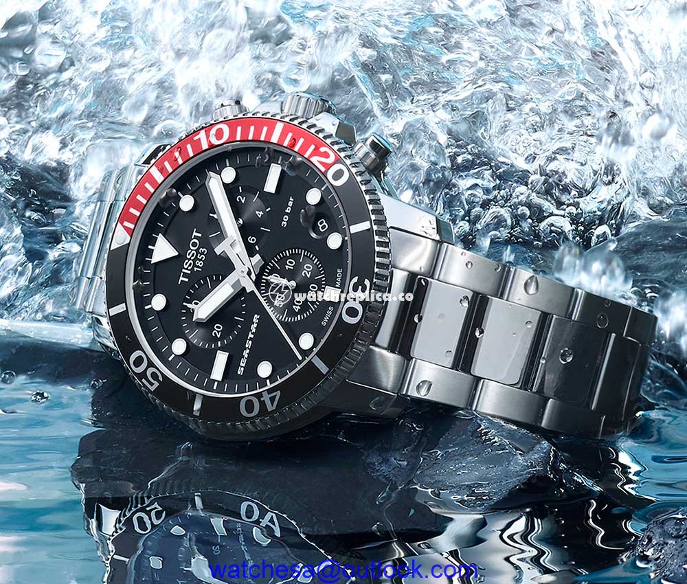 tissot seastar chrono quartz pepsi