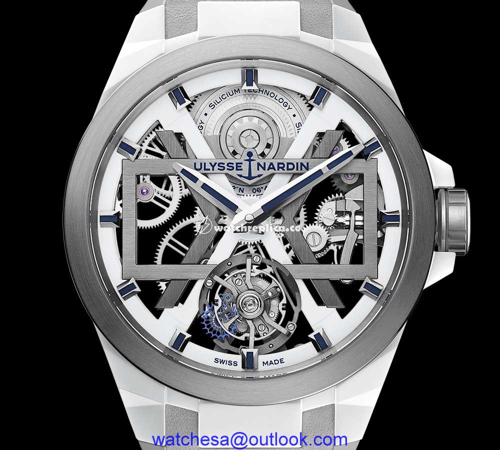ulysse nardin blast white closeup