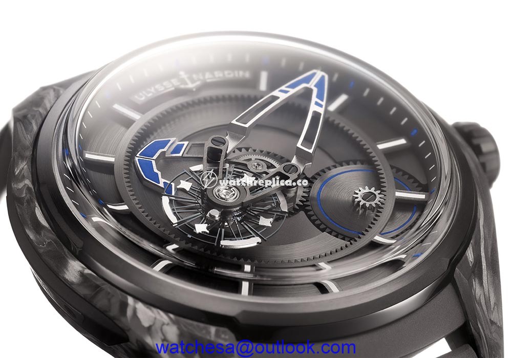 ulysse nardin freak x bucherer blue closeup