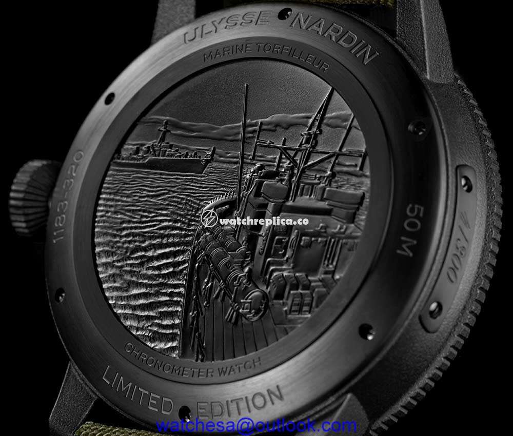 ulysse nardin marine torpilleur military black caseback