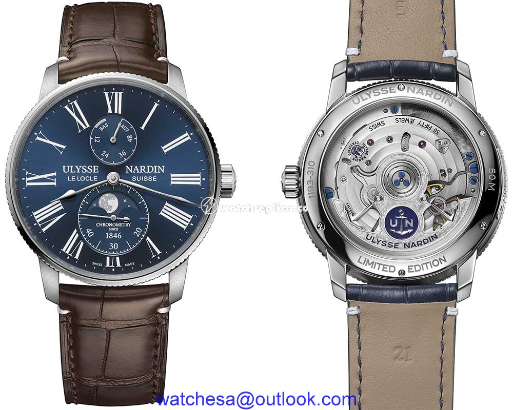 ulysse nardin marine torpilleur moonphase with caseback