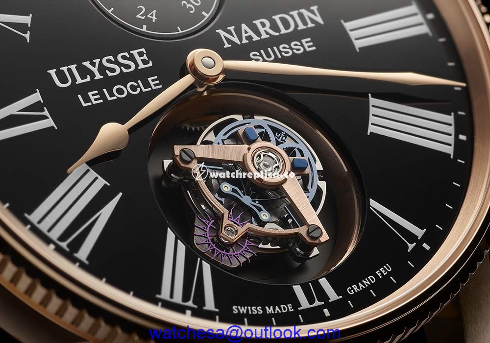 ulysse nardin marine torpilleur tourbillon grand feu closeup