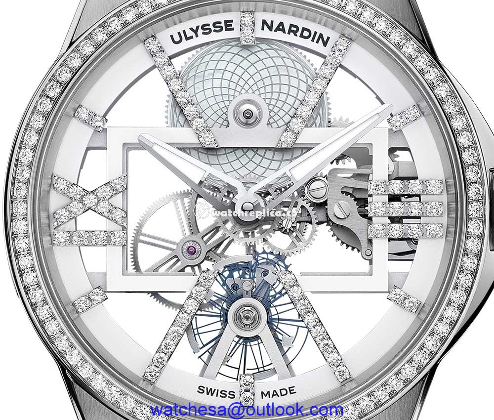 ulysse nardin sparkling free weel closeup white