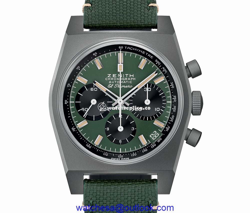 zenith chronomaster revival safari closeup