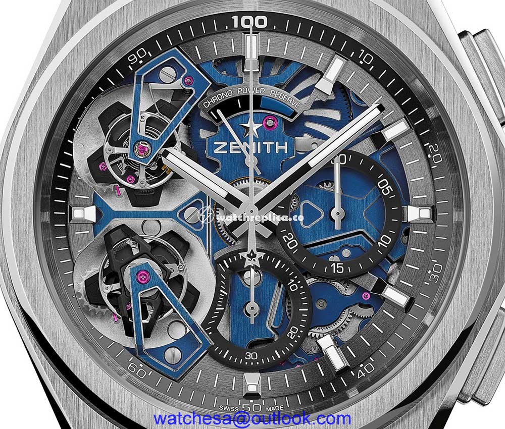 zenith defy el primero double tourbillon closeup
