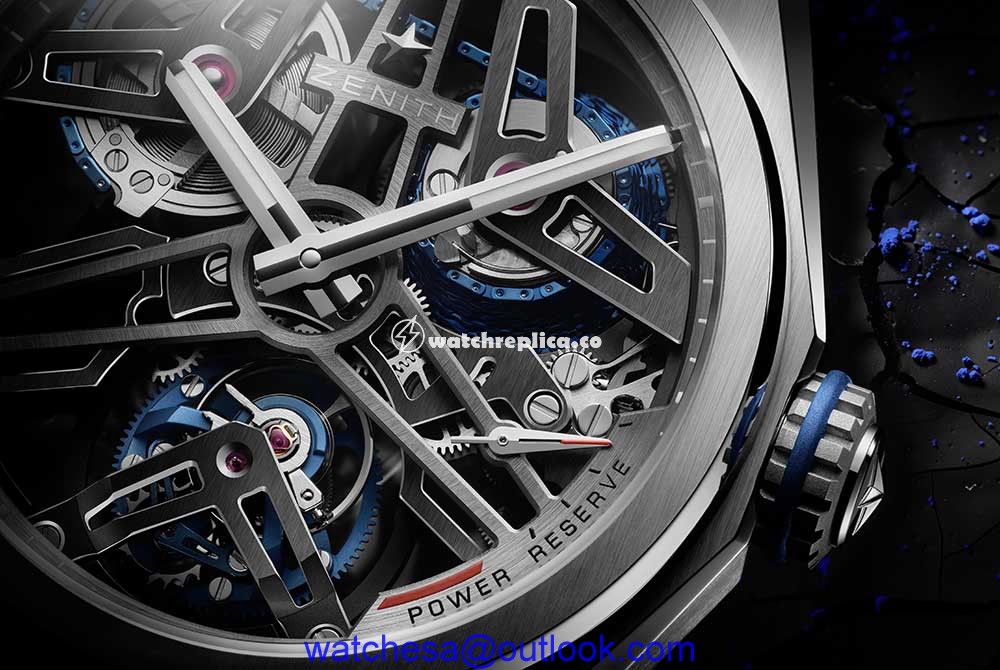 zenith defy fusee tourbillon dial closeup