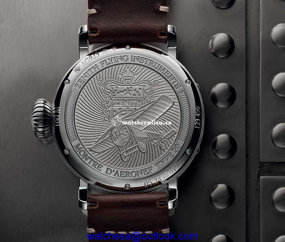 zenith pilot type 20 extra special silver caseback