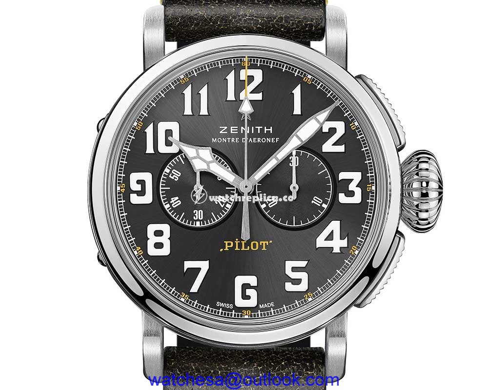 zenith pilot type 20 rescue chrono closeup